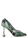 Loewe Mesh Toy Pumps With Embellished Floral Pattern