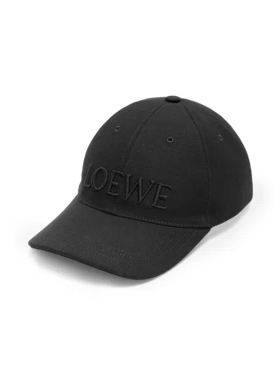 Loewe Women's Embroidered Logo Cotton Baseball Cap In Black