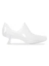 Loewe Emily Aqua Bootie 45 In Rubber With Multicolor Socks Pumps White In Transparent