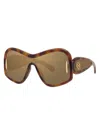 Loewe Anagram Mirrored Acetate Shield Sunglasses In Dhavbrnmr