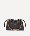 Loewe Women's Flamenco Leather Clutch Bag In Black