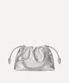 Loewe Women's Flamenco Medium Laminated Leather Clutch Bag