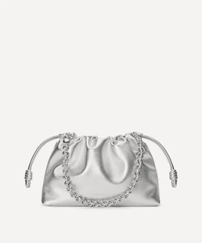 Loewe Women's Flamenco Medium Laminated Leather Clutch Bag