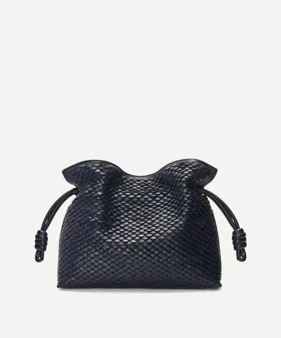Loewe Medium Flamenco Clutch In Mellow Nappa Lambskin In Black