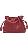 Loewe Mini Flamenco Drawstring Clutch Bag In Red