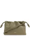 Loewe Olive Flamenco Medium Bucket Bag In Eucalyptus