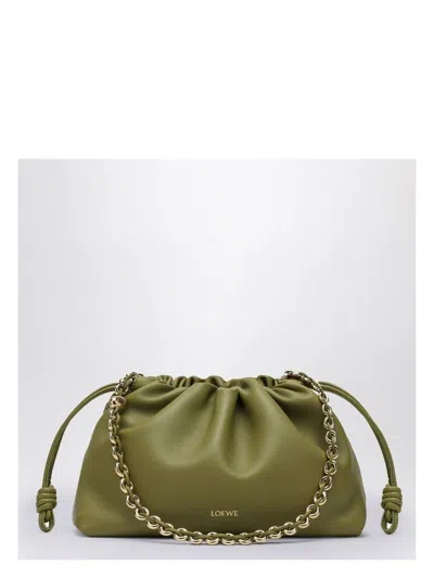 Loewe Women's Flamenco Purse Light Moss Leather Bag