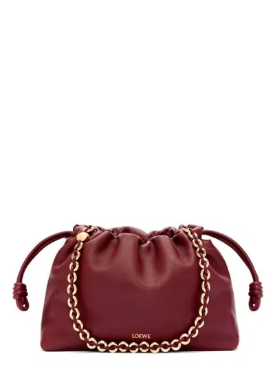 Loewe Women's Medium Flamenco Purse In Dkburgundy