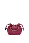 Loewe Mini Flamenco Purse Bag In Mellow Nappa Lambskin In Crimson