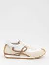 Loewe Flow Runner Leather-trimmed Shell And Suede Sneakers