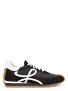 Loewe Women Black Canvas And Suede Ballet Runner 2.0 Sneakers In Black