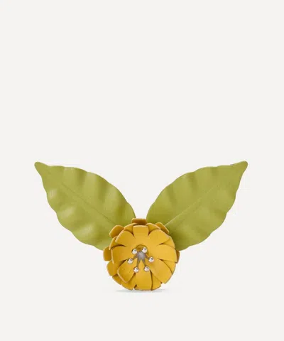 Loewe Women's Flower Pistil Pin In Green