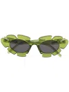Loewe Logo Logo Sunglasses In Green