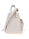 Loewe Women Hammock Compact Leather Handbag In White