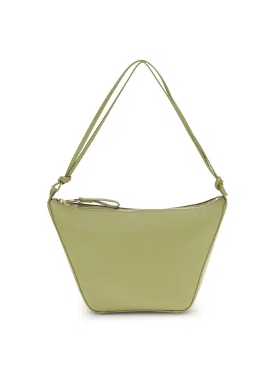 Loewe Mini Hammock Strap Zip-top Shoulder Bag In Green