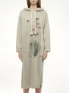 Loewe Women's Hoodie Botanical Dress In Green