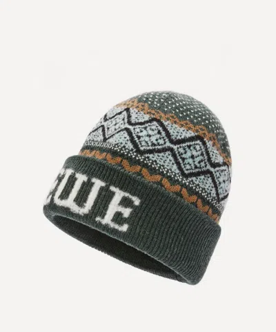 Loewe Women's Jacquard Wool Beanie