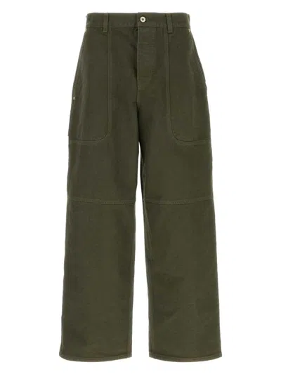 Loewe Women's Khaki Cotton Cargo Pant