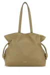 Loewe Women Khaki Nappa Leather Large Flamenco Shoulder Bag