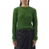 Loewe Maglione In Misto Nylon Verde Scuro  Donna In Green