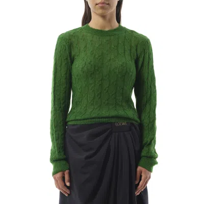 Loewe Women's Knit Sweater In Green