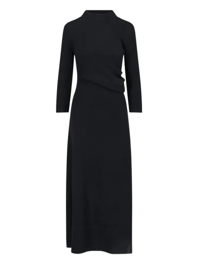 Loewe Women Knitted Dress "queenstown" In Black
