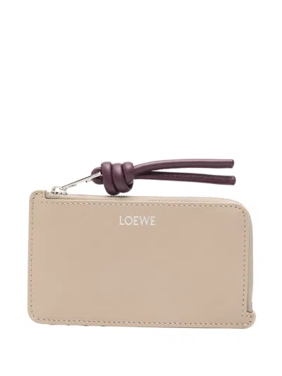 Loewe Women Knot Leather Card Case In Multi