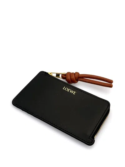 Loewe Women Knot Leather Card Case In Multi
