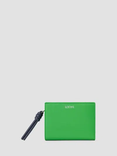 Loewe Women's Knot Leather Compact Bifold Wallet
