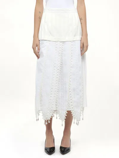 Loewe Women's Lace Petal Skirt