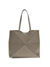 Loewe Women Large Horizontal Puzzle Fold Tote In Gray