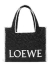 Loewe Women's Largefont Tote In Black