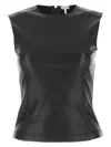 Loewe Women's Leather And Fabric Top