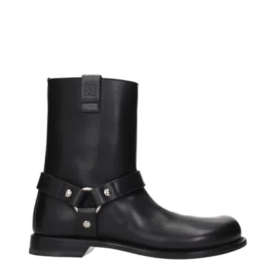 Loewe Women's Leather Ankle Boots Black
