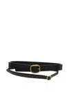 Loewe Double Leather Belt In Black