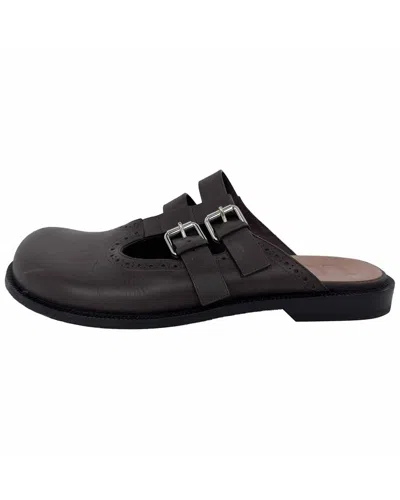 Pre-owned Loewe Women's Leather Campo Mary Jane Mule (authentic Pre-loved)