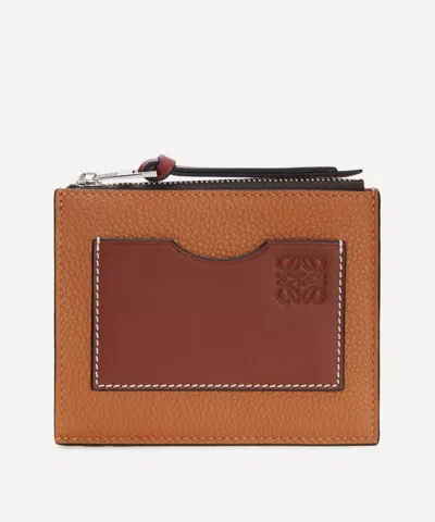 Loewe Women's Leather Coin Six Card Holder In Light Caramel/pecan