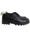 Loewe Women's Leather Logo Heel Tab Lace-up Derby (authentic Pre-loved) In Black