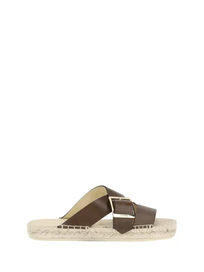 Loewe Women Leather Petal Espadrilles