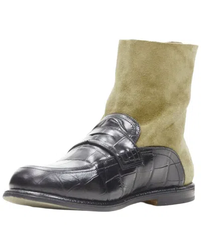 Pre-owned Loewe Women's Leather Sock Loader Boot (authentic Pre-loved)