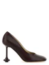 Loewe Scarpe Con Tacco Toy In Pelle Bordeaux  Donna In Brown