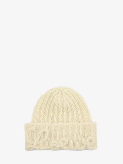 Loewe Women's  Beanie Hat In White