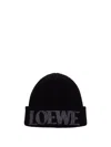 Loewe Logo Embroidered Ribbed In Black