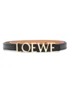 Loewe Leather Belt In Black
