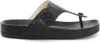 Loewe Ease Embellished Textured-leather Sandals In Black