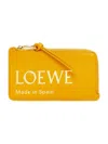 Loewe Women's  Embossed Coin Card Holder In Sunflower
