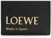 Loewe Logo-embossed Leather Card Holder In Black