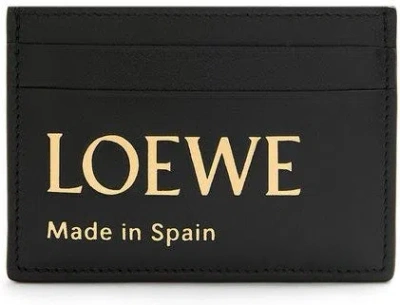 Loewe Women's Embossed Plain Cardholder In Black