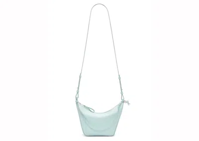 Pre-owned Loewe Women's  Mini Hammock Hobo Bag In Classic Calfskin In Blue Iceberg