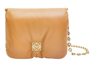 Pre-owned Loewe Women's  Puffer Goya Shoulder Bag In Camel